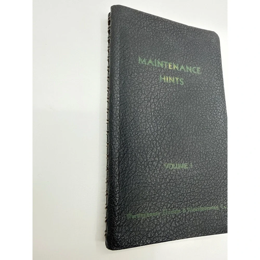 Vintage 1942 Westinghouse Maintenance Hints Volume 1 Technical Manual HB-6000